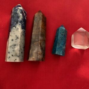 Healing crystal towers